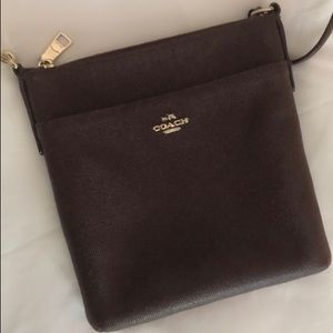 Coach burgundy crossbody purse